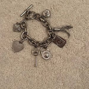 Michael Kors silver charm bracelet